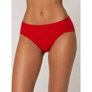 CALIA Women's‎ Adjustable Tie Front Swim Bottoms Fresh Red XXL
